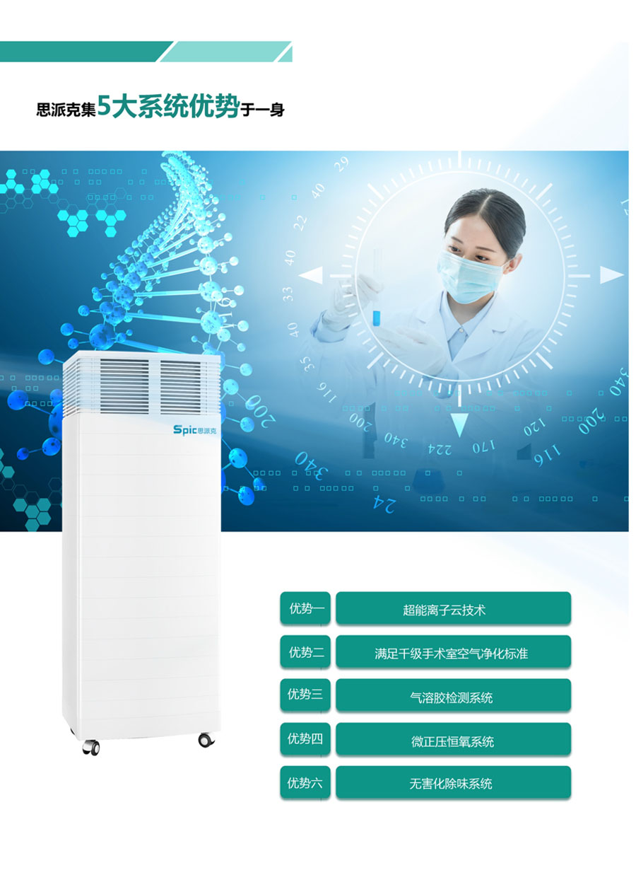 思派克移动式空气消毒机产品资质